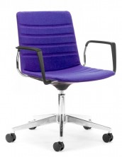 Jubel On Chrome Castor Base. Arms. Fully Upholstered With Stitching Detail. Any Fabric Colour